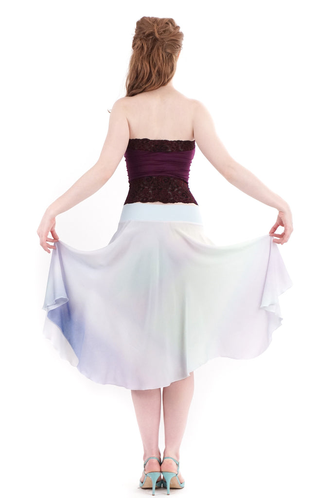 shell ombre circle skirt