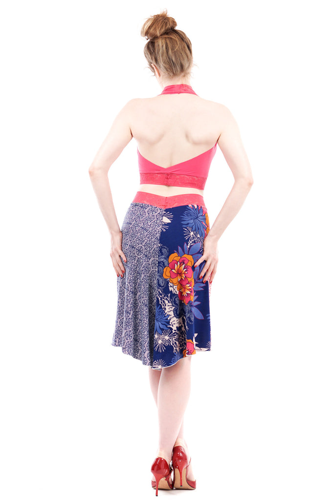 cobalt beach fluted skirt