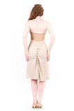 cinnamon ruched halter dress