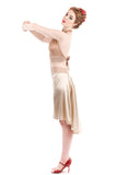 the signature skirt in butter champagne