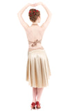the signature skirt in butter champagne