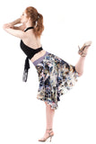 the signature skirt in dappled violet