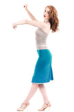 pigment blue ruched skirt