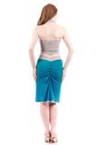 pigment blue ruched skirt