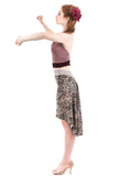 the signature skirt in kismet pebble