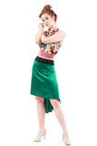 the signature skirt in true emerald