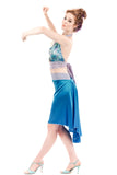 the signature skirt in pigment blue