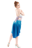 the signature skirt in pigment blue