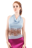 blue cinnamon tie-on top