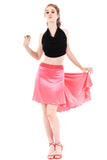 the signature skirt in fluoro flamingo