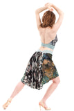 the signature skirt in vignette and tapestry