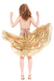 gold leaf layer skirt
