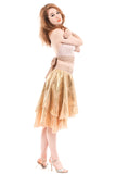 gold leaf layer skirt