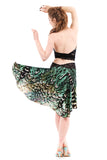 the signature skirt in sky peacock