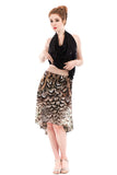 the signature skirt in land peacock