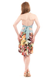 blue hanging garden fluted skirt