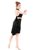 black diamond fluted skirt