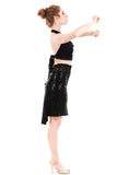 black diamond fluted skirt