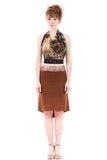 terra cotta fluted skirt