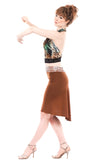 terra cotta fluted skirt
