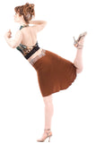 terra cotta fluted skirt