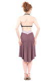 lavender ash fluted skirt