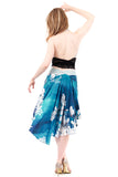 the signature skirt in blue magnolia