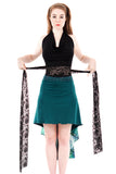 ink lace wrap halter