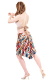 rainbow menagerie short skirt