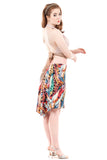 rainbow menagerie short skirt