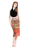 tapestry carpet ruched skirt