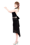 venus black fluted skirt
