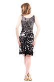 chrysanthemum and night moth dress