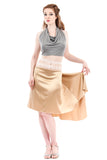 the signature skirt in milky gold