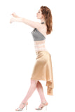 the signature skirt in milky gold
