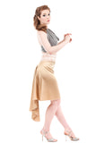 the signature skirt in milky gold
