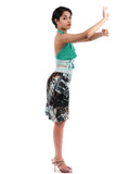 inkwater short ruched skirt