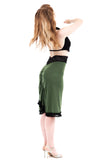 bright moss high-waisted skirt