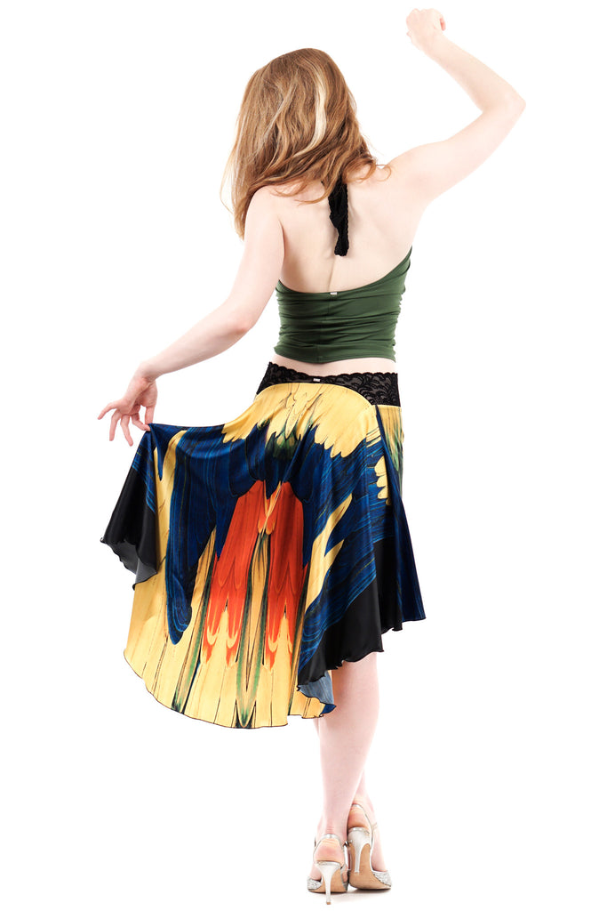 the signature skirt in night parrot