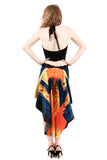 the signature skirt in night parrot silk