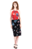 two-tone porcelain dress