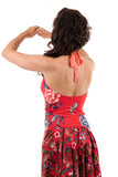 red porcelain high halter