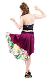 the signature skirt in magenta glow & jardin