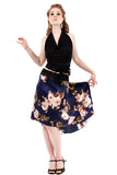 the signature skirt in violet spill