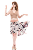 the signature skirt in watercolor and magnolia