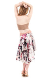 the signature skirt in watercolor and magnolia