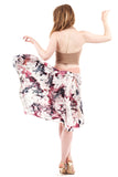 the signature skirt in watercolor and magnolia