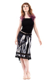 striated shadow dapple skirt