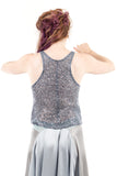 mermaid sequin racerback tank