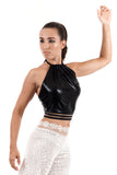 banded black seal halter